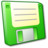 软盘绿色 Floppy Disk Green